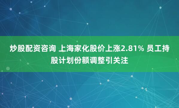 炒股配资咨询 上海家化股价上涨2.81% 员工持股计划份额调整引关注